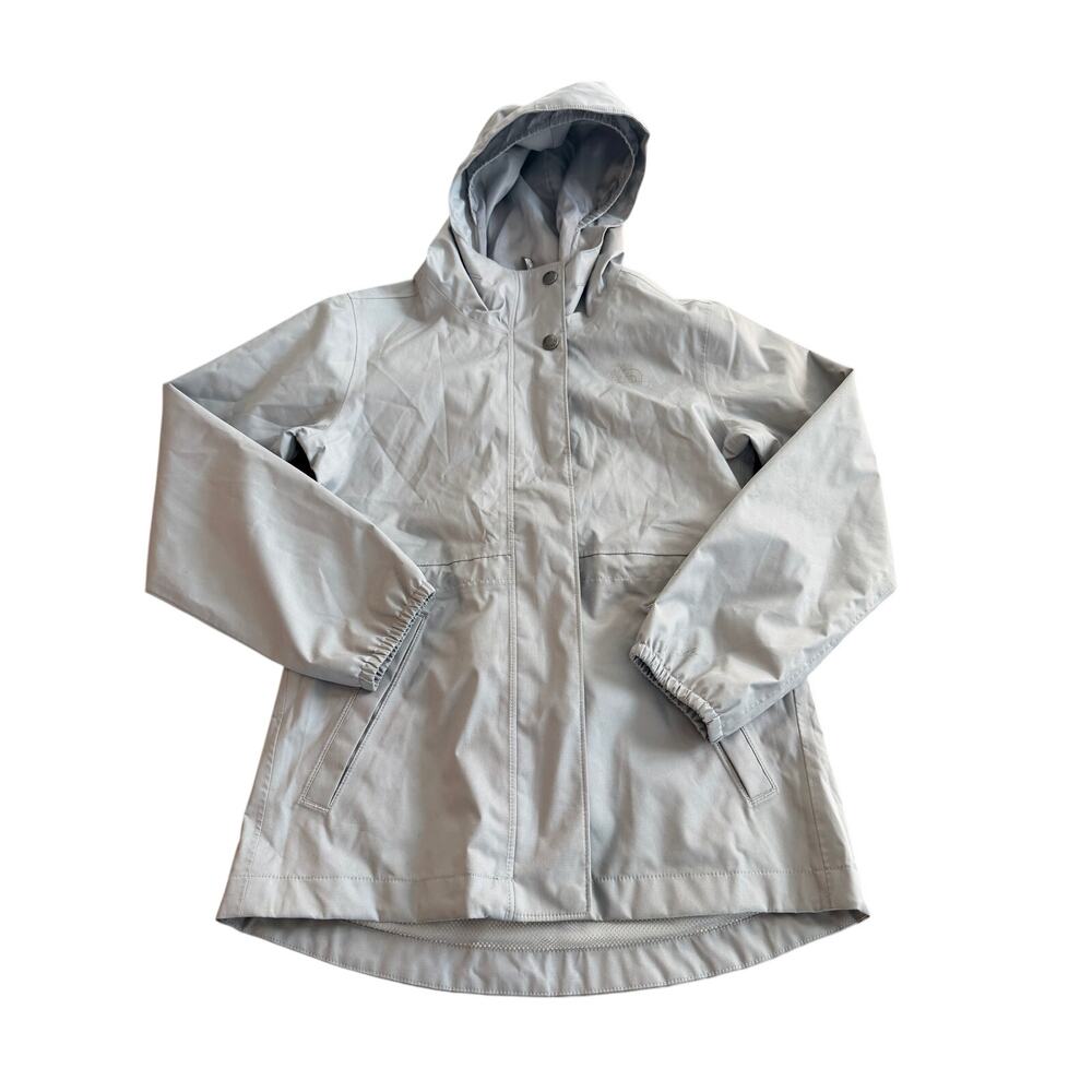 The North Face Gray DryVent Hooded Rain Jacket-Small 7/8